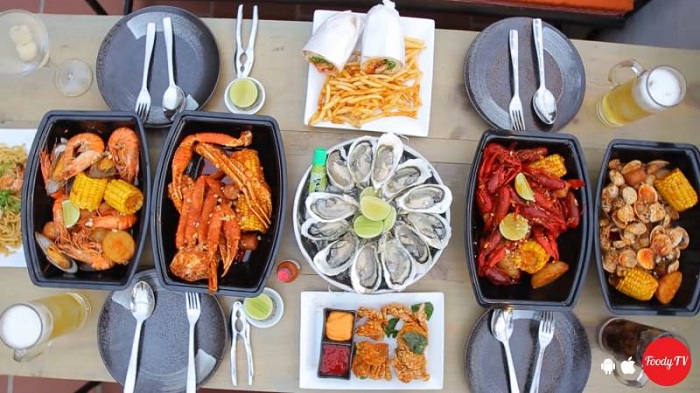 Tôm hùm đất crawfish nấu sốt cajun